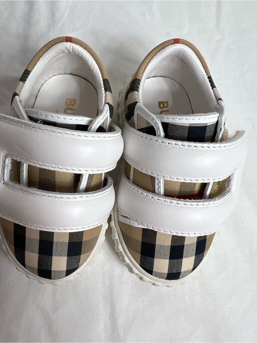 Burberry Newborn Sneaker w/Single Strap